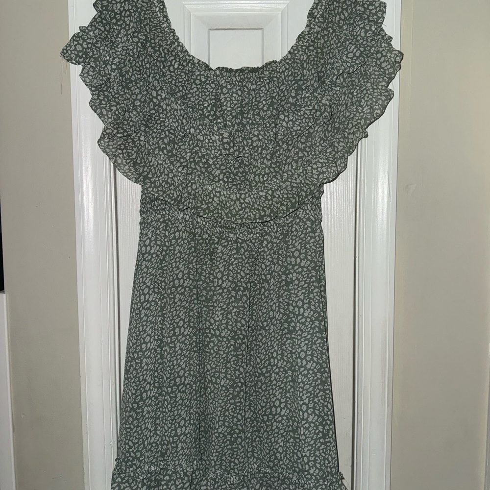 Newbury Kustom Floral Ruffle Dress